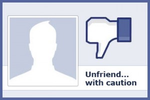 unfriending people on Facebook